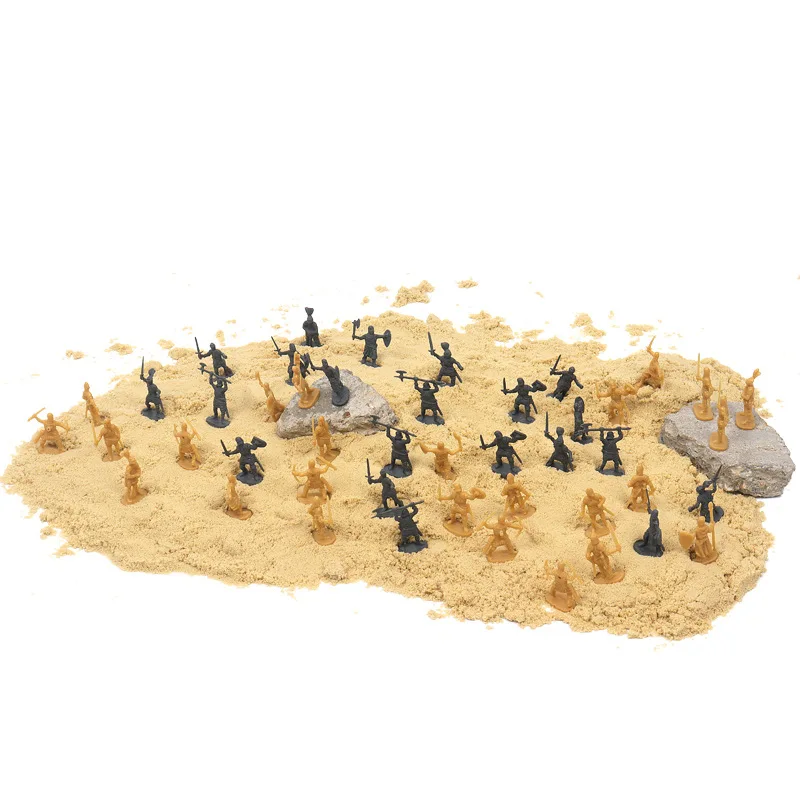 100pcs/set Ancient Soldier Miniature Decorative Model Party Gathering Decoration Simulated Battlefield Medieval Knight Style TMZ