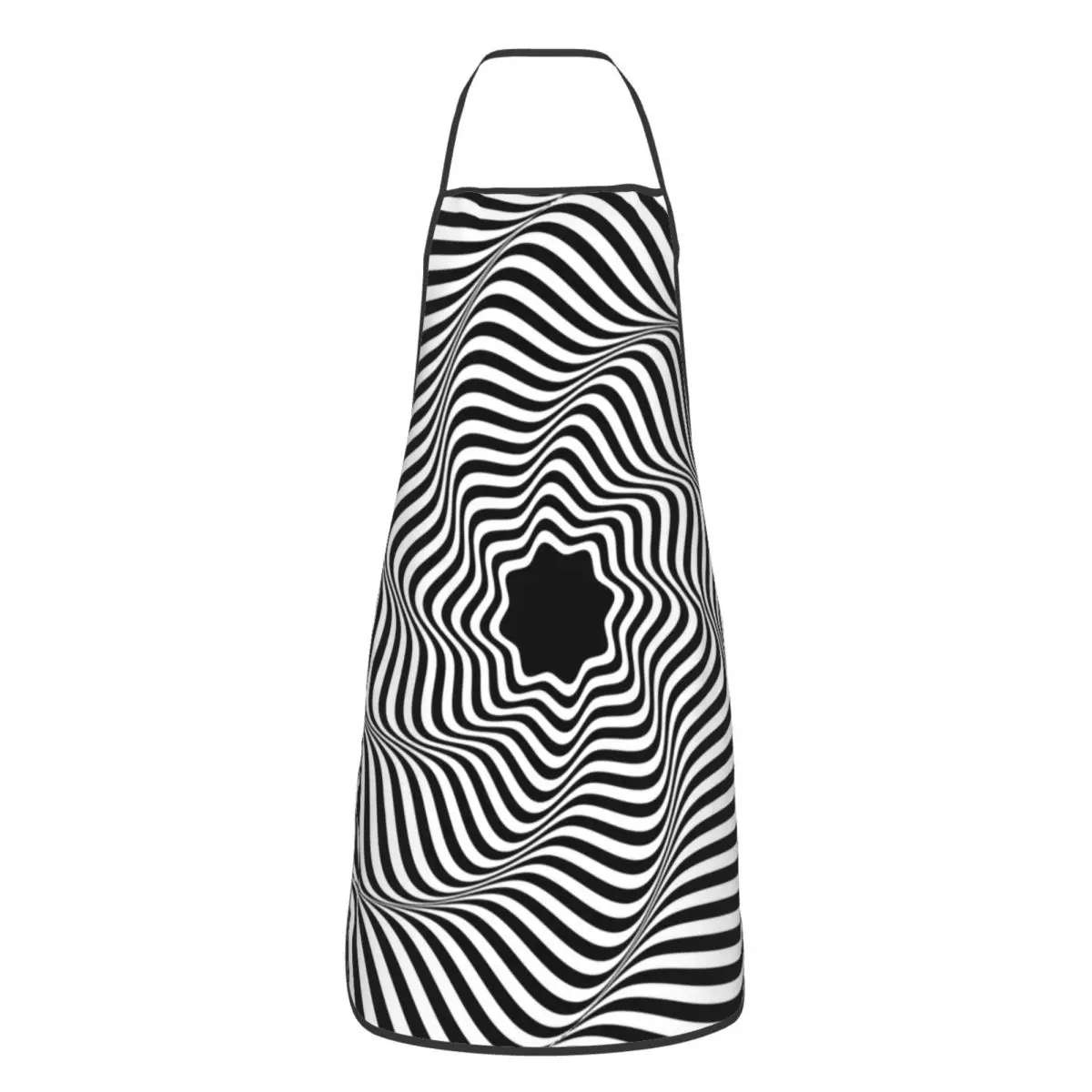 

Trippy Worm Hole Pattern Apron Women Men Unisex Bib Geometry Line Art Cooking Kitchen Tablier Cuisine Chef Gardening