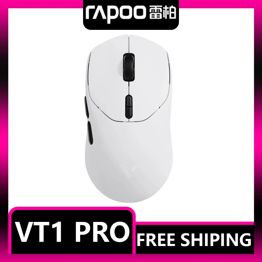 

Rapoo Vt1 Pro Max Mouse 8k Return Paw3950 Dual Mode Wireless Lightweight E-sports Gaming Mosue Accessory for Computer Gamer Gift