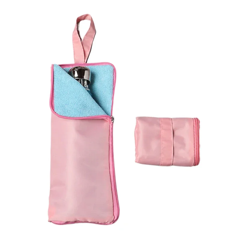 Small Fresh Print Pattern Umbrella Storage Bag Clutch Type Absorbent Folding Umbrella Bag Go Out Portable Waterproof Storage