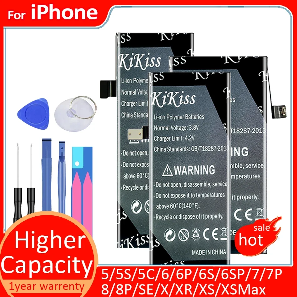 Per Apple Iphone 4S 5 5S 5C Se 6 6S 7 8 Plus X Xr Xs Max Batteria Nuovo 0 Cycle Seal Oem Batteria Per Cellulare Ad Alta Capacità