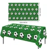 Soccer Theme Tablecloths Football Birthday Party Decorations Soccer Rectangular Plastic Table Cover Perfect for Game Day Parties 5