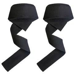 Premium Grip Weightlifting Wrist Straps for Strength Training and Gym Workouts (2 pcs black)