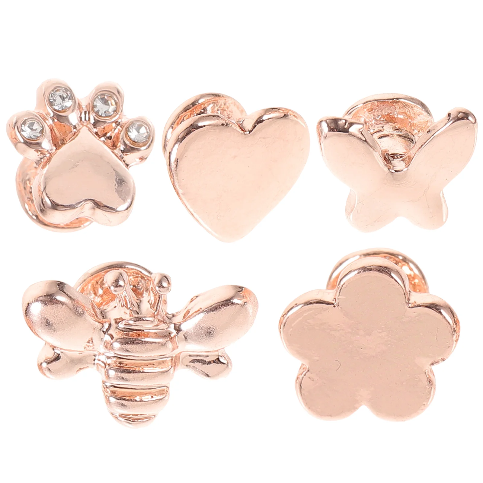 

5 Pcs Watch Strap Pendant Watches Charms for Band Women Metal Watchband Decors