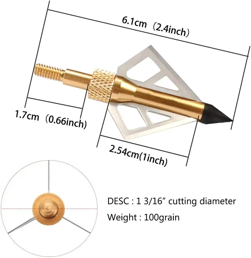 12-Pack 100G Broadheads 5