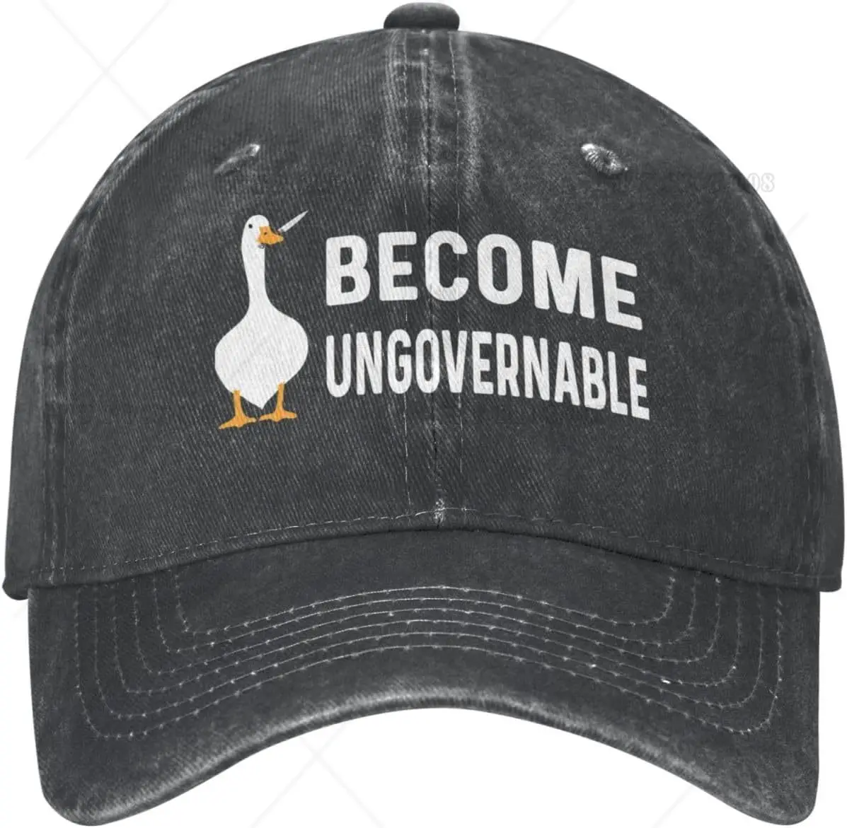 

Funny Goose Hat Become Ungovernable Hat Men Baseball Hats Game Lover Cap Unisex Cap for Women Mens Cap