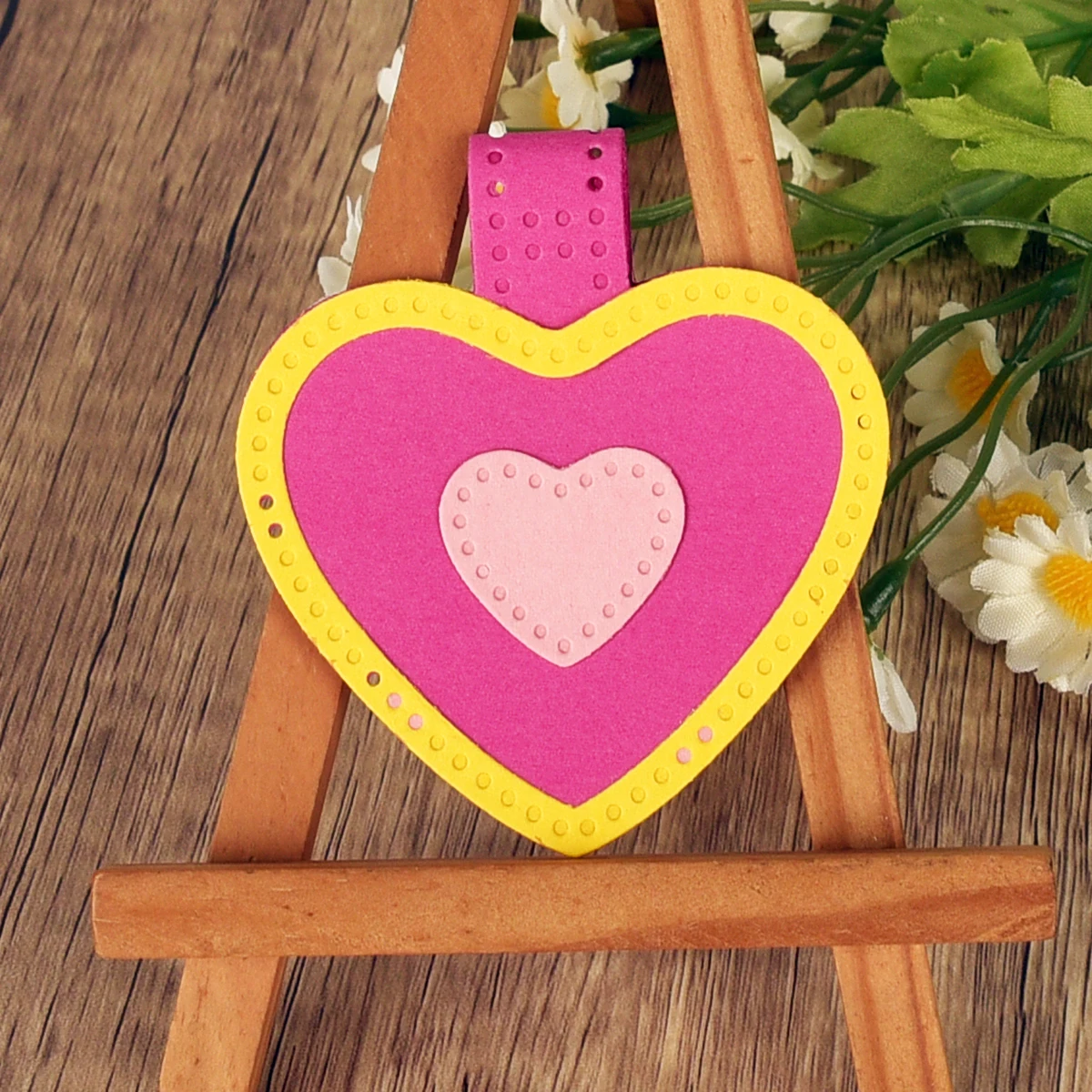 Description Picture 6 of itemLove Tag Square Bow Tie Finger Heart Cutting Dies Scrapbook DIY Craft Die Cut Paper Cards Making Tool Album Cover Embossing