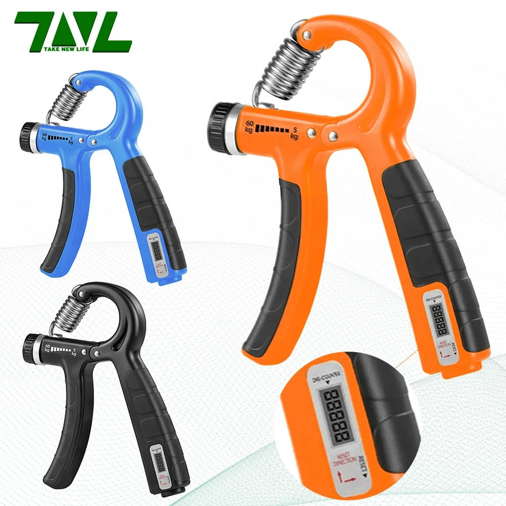 

1PC R Shape Spring Hand Grip With Counter Wrist Strength Arm Muscle Finger Rehabilitation Training Fitness Exercise Equipment