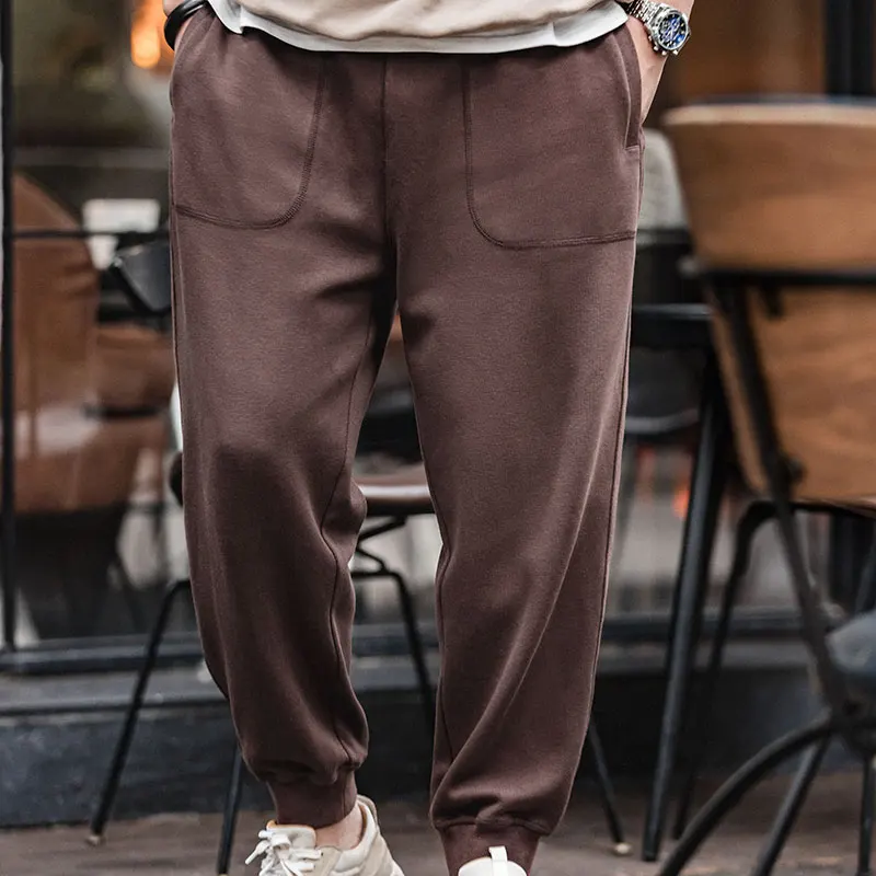 Maden Men's Large Pocket Drawstring Gray Sweatpants Running Workout Training Pants Comfortable Elastic Waist Mens Jogger Pants sport jogging trousers,fleece sweatpants,men casual pants