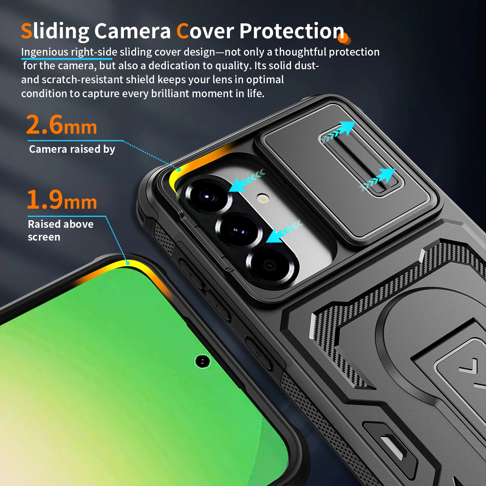 Military Grade Protection Armor Phone Case - Durable Protective Cover and  Capa