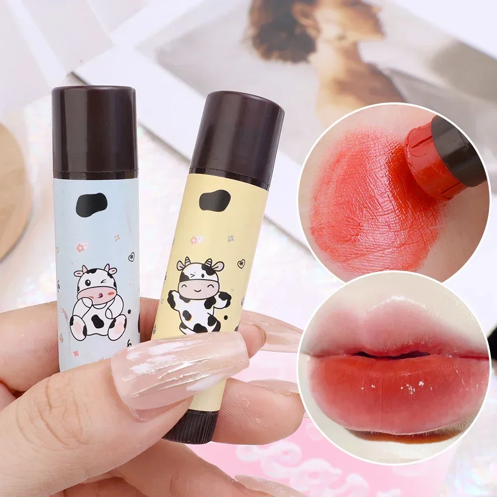 Moisturizing Lipstick Moisturizing Cute Cow Lip Balm Nourishes Lips Reduce Lip Line Anti Aging Anti-drying Hydration Care Lipstick