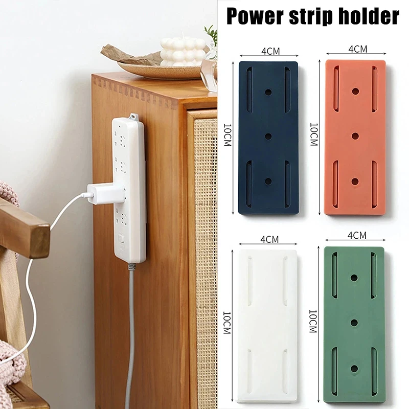 New WallMounted Plug Fixer Sticker Punchfree Home SelfAdhesive