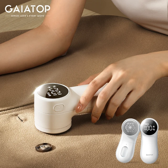 GAIATOP – dissolvant de peluches électrique, Rechargeable, pull,  dépoussiéreur, affichage numérique Intelligent, rasoir, tondeuse
