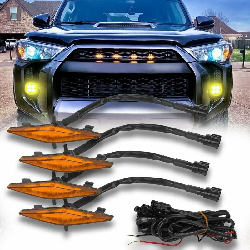 

4 шт., передние Габаритные огни для Toyota 4runner TRD PRO 2014-2019