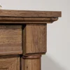 L-Shaped Desk, Vintage Oak finish Office Furniture Sets 4
