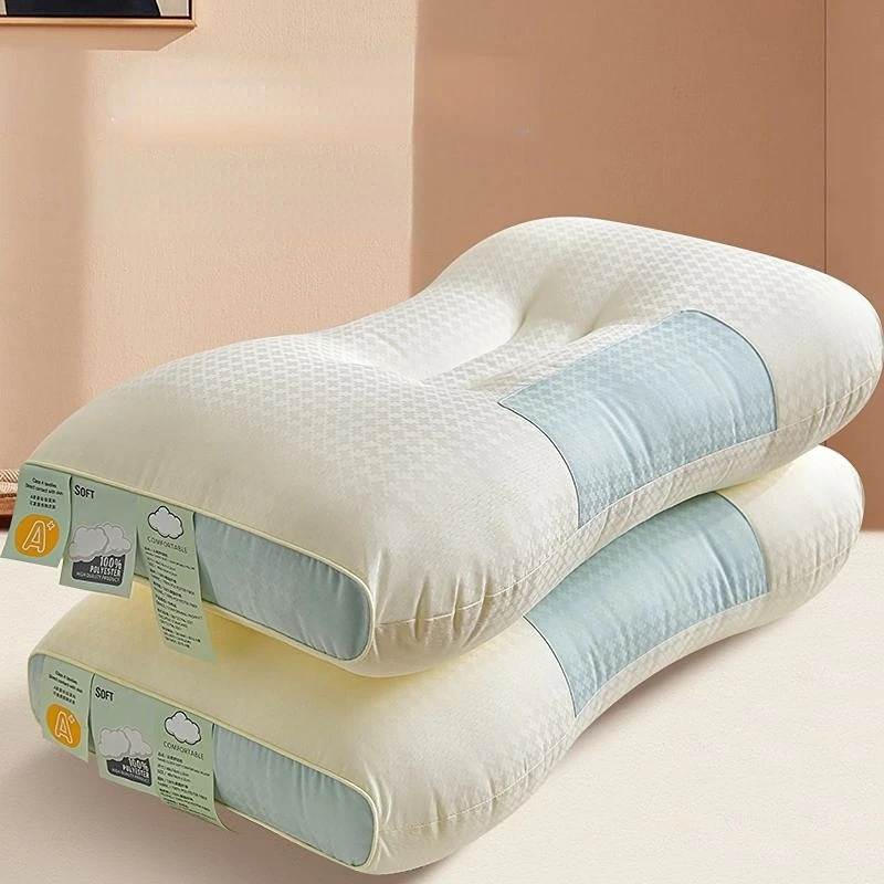 

100% Cotton Pillow Core To Protect The Cervical Spine, Help Sleep and Prevent Snoring, and Massage The Entire Head Oversized