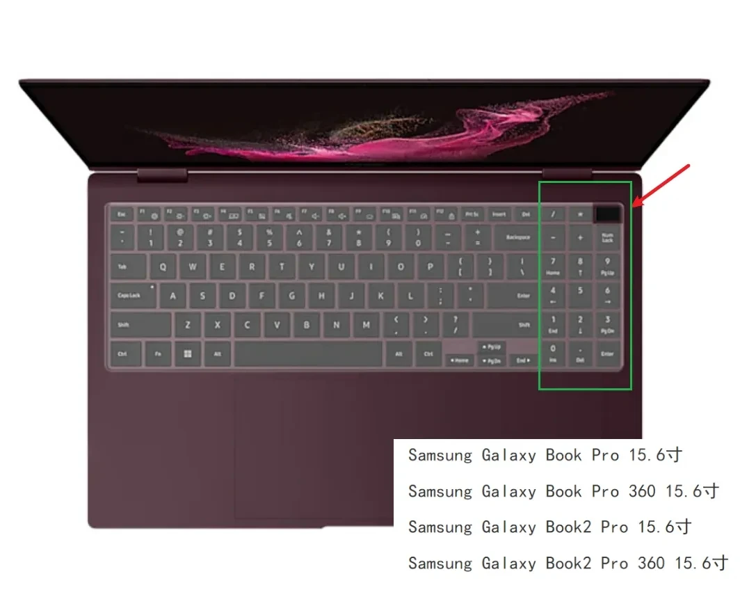 삼성 갤럭시 북 2 360 5G 950QDB 갤럭시 북 15 15.6 NP750XDA NT750XDA NT950XDA 용 실리콘 노트북 키보드 커버 보호기