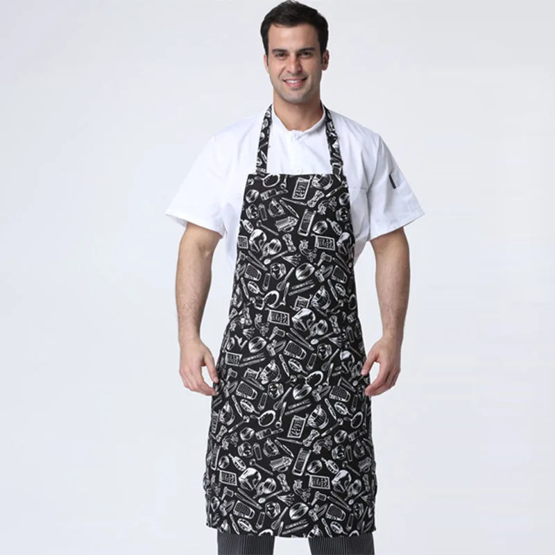 Kitchen Chef Apron Cafe Shop Woman and Man Waiter Apron Bbq Aprons Restaurant Solid Color Cooking Halterneck
