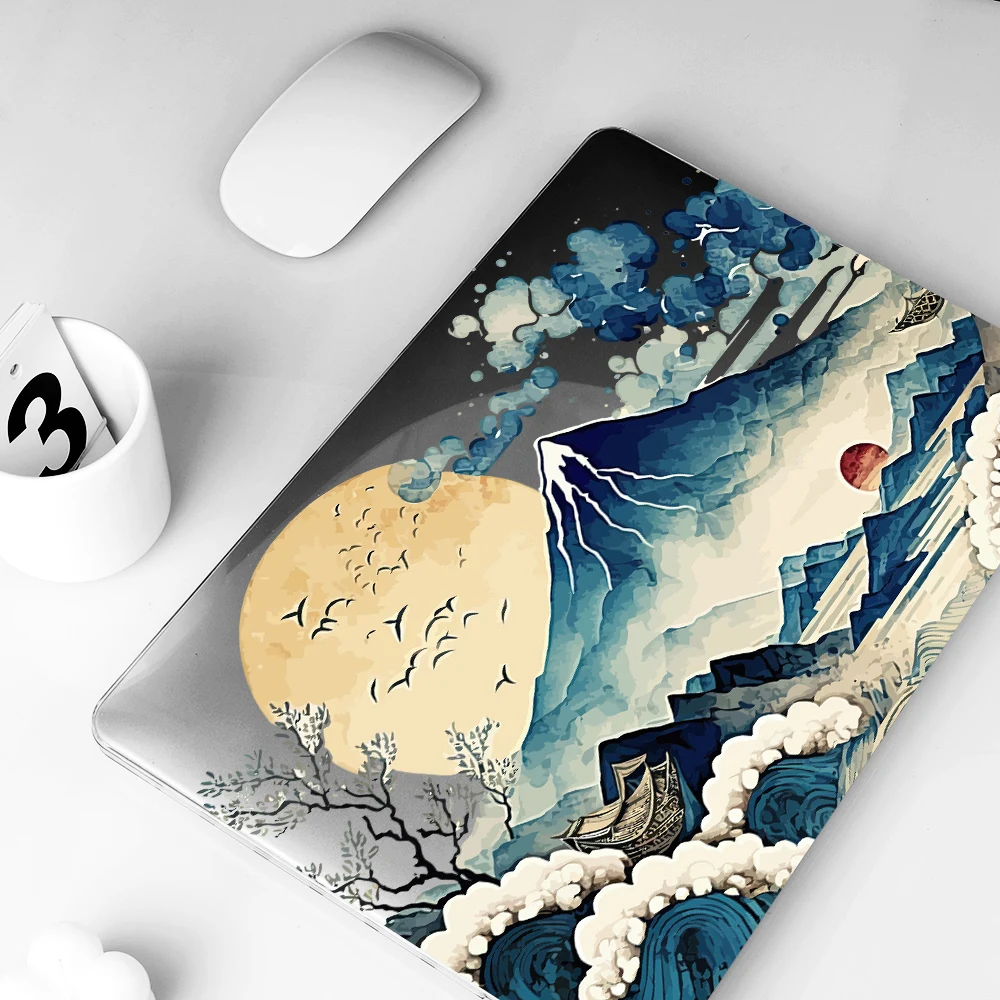 Capa de Proteção de Impressão Colorida para Apple Macbook Color Pro 2023 Air15 13 A2681 m2 Pro 14 16 2023 m3 A2918 A2992 A2991 A2442 Estilo Clássico - Imagem 6