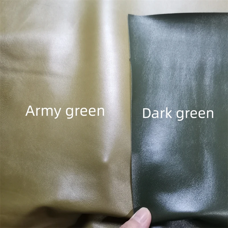 카키 양가죽, 0.6mm, 0.8mm 퍼스트 레이어 가죽, 리얼 가죽 원단, 수제 DIY 의류, 던지기 베개, 전체 양가죽