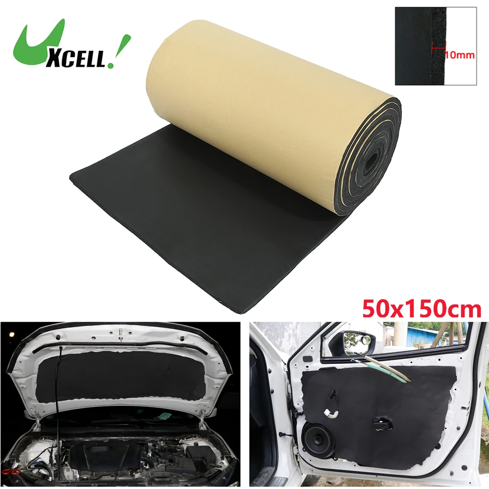 GIONAR 10 Pack Sound Deadening Mats For Cars - Self-Adhesive Van Insulation Foam Sheets 18 X 25 Cm - Waterproof & Moisture-Proof Car Trunk, Door, Floor, Ceiling Soundproofing Mats