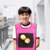 1 Set Children Sticky Ball and Vest Game Props Sticky Ball Vest Group Plaything for Home School (Red, Yellow Vest and 10 Pcs Spo 5