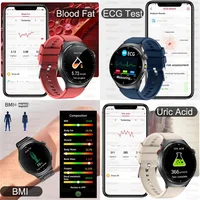 Nouvelle montre intelligente ECG précise analyse de la santé cardiaque pression d'oxygène dans le sang appel BT montres intelligentes ECG pour hommes femmes film de protection 3