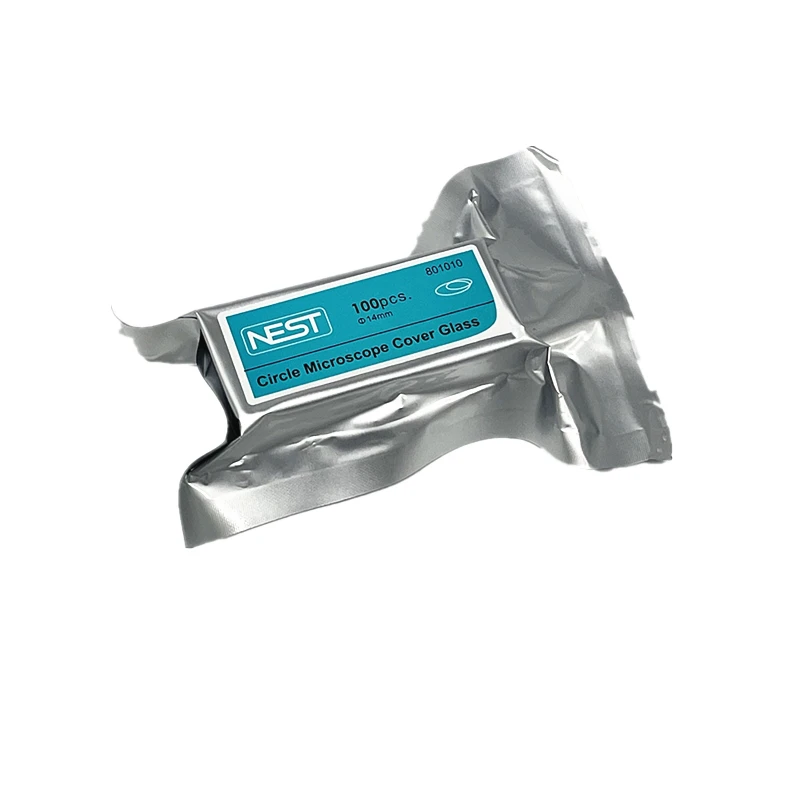 100Pcs/Box Nest Biotechnology Cover Glass 14mm, 15mm, 18mm, 20mm, 25mm for Cell Well Plates