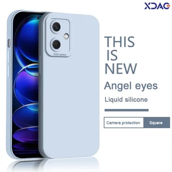 레드미 노트 12 12R 12T 프로 플러스 터보 디스커버리 소프트 액체 실리콘 엔젤 아이즈 12 프로 플러스 12 터보 5G 커버