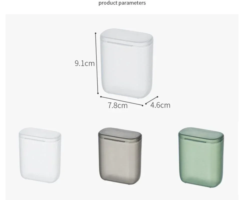 Portable Wire Cable Home Storage Box Travel Headphone Jewelry Coin Organizer Bin Drawer Makeup Lipstick Holder Dust-proof