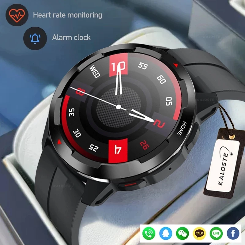 2022 New Men Health Smart Watch 1.32inch 360*360HD Pixel Display Screen