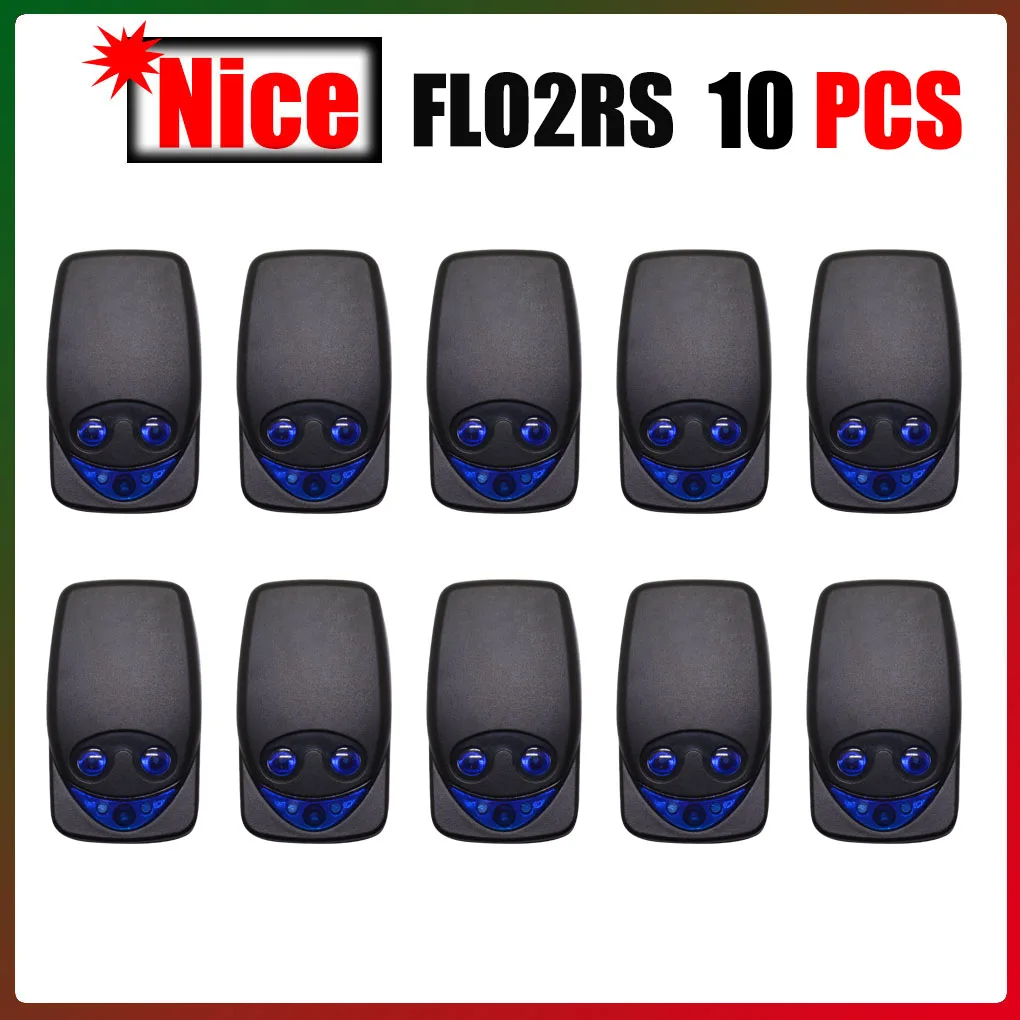 2-50PCS NICE FLOR FLO2RS FLO4RS INTI1 INTI2 INTI2L ON1 ON2 ON4원격 제어 차고 문/문 433,92 MHz