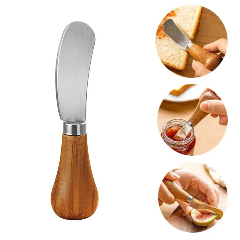 Lwithszg 4Pack Little Cheese Spreader Knives , Stainless Steel Cocktail Knives Small Serving Spreaders for Appetizer Condimets Butter Spreader Knife