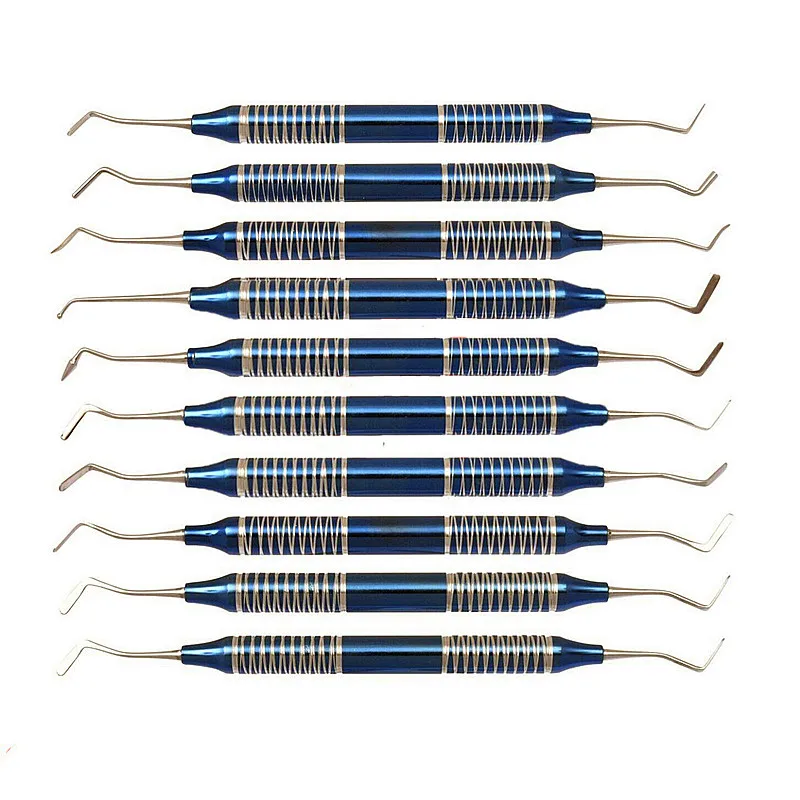 10 Pezzi Composito Dentale Composito Strumento Di Riempimento Strumento Di Riempimento Spatola Amalgama Plastica Doppie Estremità Acciaio Inossidabile