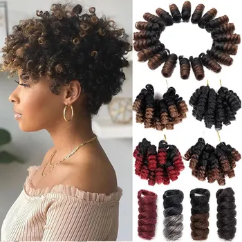 BENIHAIR Synthetic Braiding Hair Jamaican Bounce Crochet Braiding Hair Spring Twist Hair Ombre Braiding Hair Extension For Women