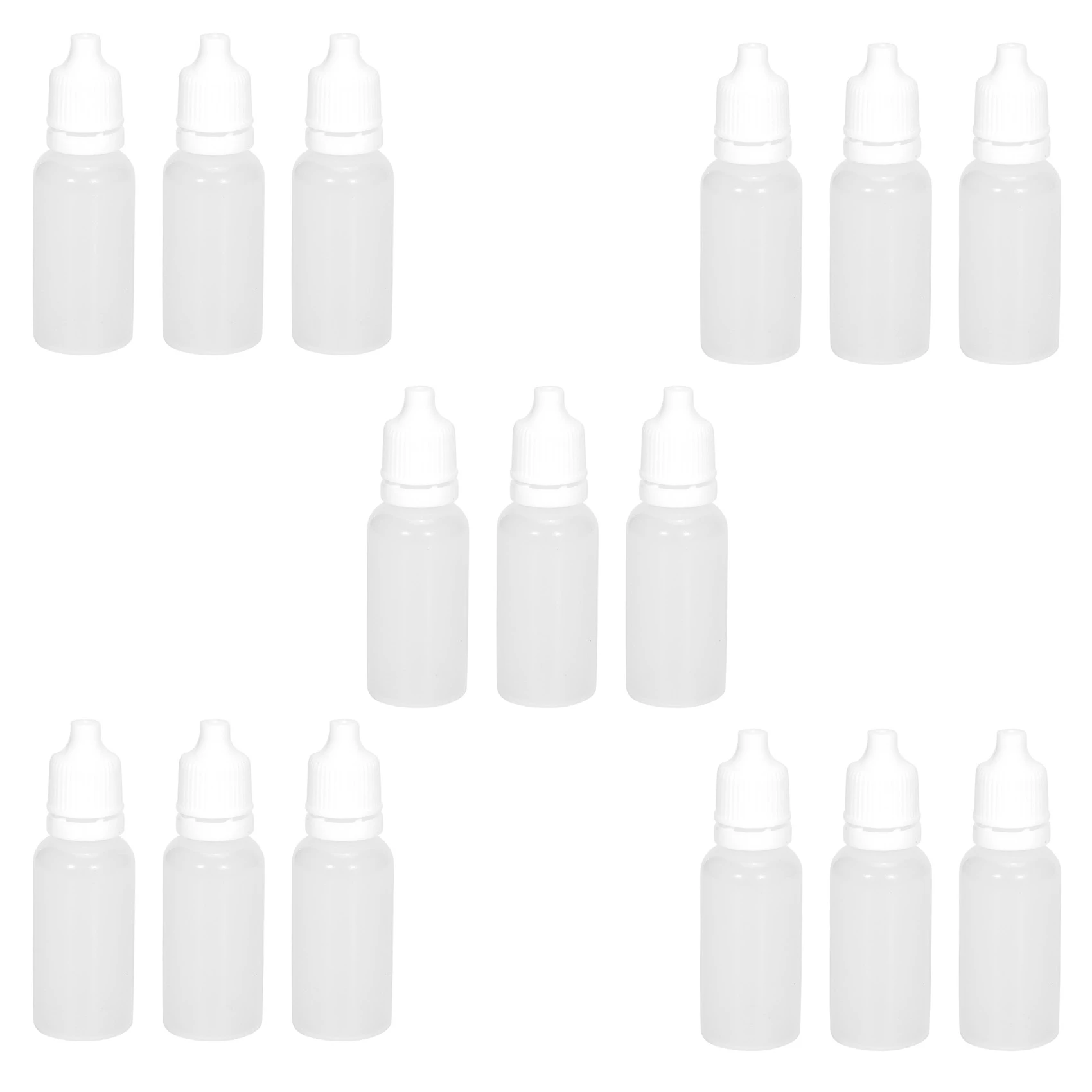 

500PCS 15Ml Empty Plastic Squeezable Dropper Bottles Eye Liquid Dropper Refillable Bottles
