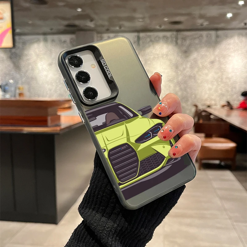 Sporty Laser-Enhanced Phone Case with PC+TPU Protection