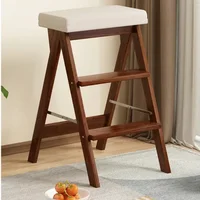 Household Folding Ladder, Kitchen Climbing Stool, Three-Step Portable Ladder, Multifunctional High Stool 2