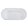 Acrylic Bathtub Modern Design Freestanding Bath Tub White Free Standing Alone Soaking Whirlpool Tubs 6