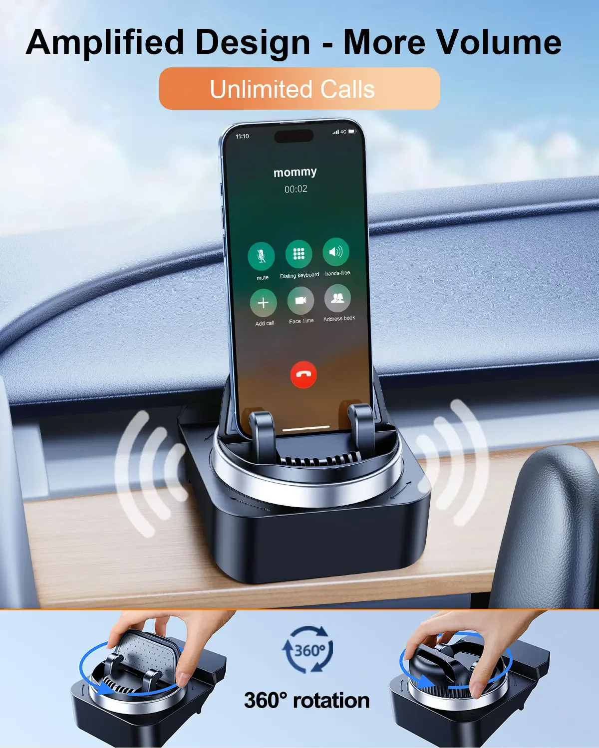 Hipacool 360° Rotatable Car Phone Holder