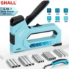 SHALL 6-in-1 Nail Gun Heavy Duty Upholstery Stapler Nail Gun with 4000 Counts Staples Manual Brad Nailer Staple gun for home DIY 1