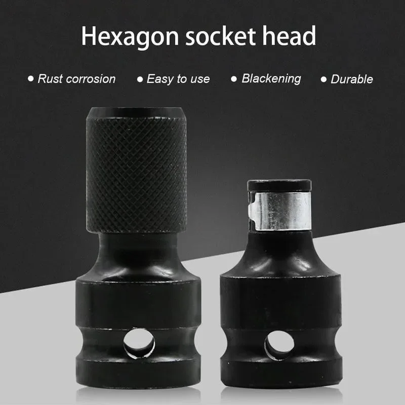 

Hex Ratchet Socket Conversion Tool Quick Release Converter Impact Socket Adapter 1/2" Square To 1/4" Impact Socket Adapter