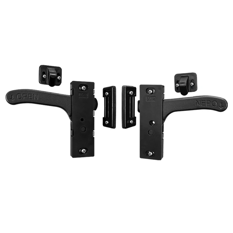 Door Lock Set Handle Lock Kits Metal for Trailers & Campervans