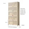 Nordic Minimalist Kitchen Cabinet Household Multi-layer Storage Kitchen Cabinets Multi-functional Floor-standing Storage Cabinet 6
