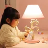 Cute Children's Room Princess Room Table Lamps Rabbit Light LED Creative Romantic Warm Girl Bedroom Bedside Reading Table Lights 2