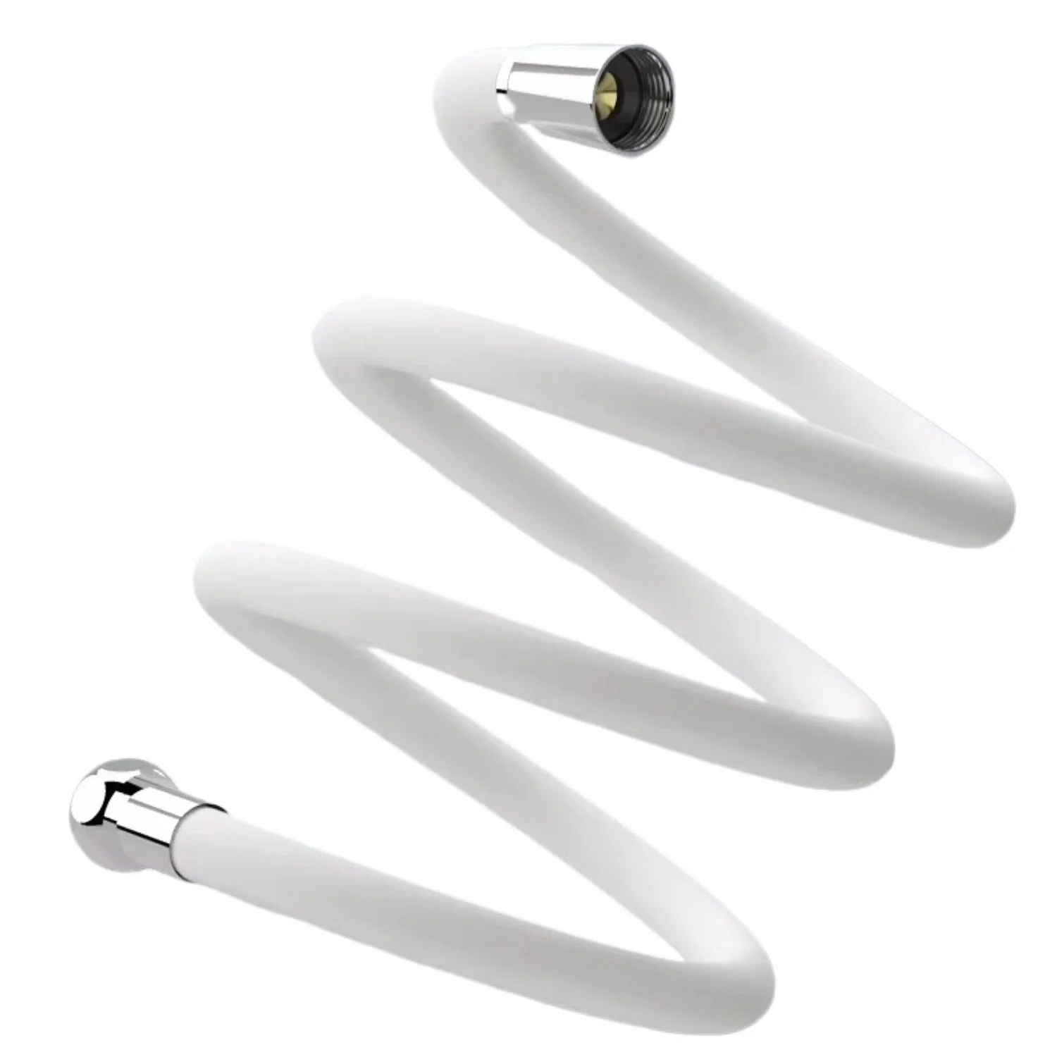 สายฉีดน้ำซิลิโคนยืดหยุ่น 1.5/2 เมตร ป้องกันการพันกัน สายฉีดน้ำแรงดันสูง สายหัวฝักบัว อุปกรณ์ติดตั้งก๊อกน้ำในห้องน้ำ 1