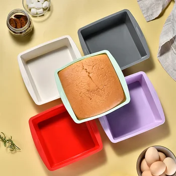 Silicone Square Cake Plates 1