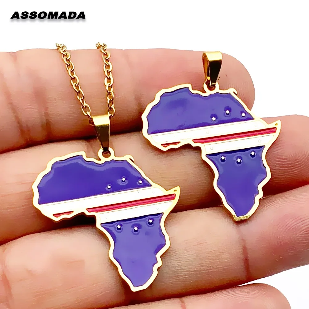 Anniyo African Map And African Islands Necklaces Cape Verde Madagascar  Comoros Sao Tome & Principe Seychelles Mauritius #058821p | Fruugo ZA