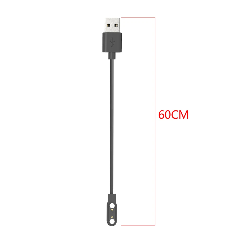 60cm Charging Cable Replacement USB Charging Wire Smart Watch Accessories Magnetic Charger Cord for HAYLOU Solar Plus RT3 LS16