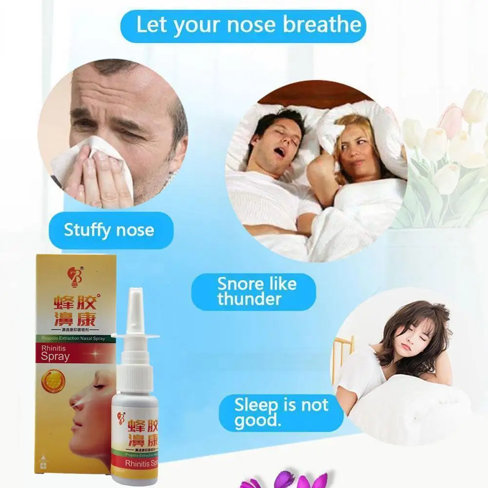 Propolis Extract Nose Spray To Relieve Nasal Discomfort Nasal Drops Runny Itching Allergic Rhinitis Nose Health And Medicine